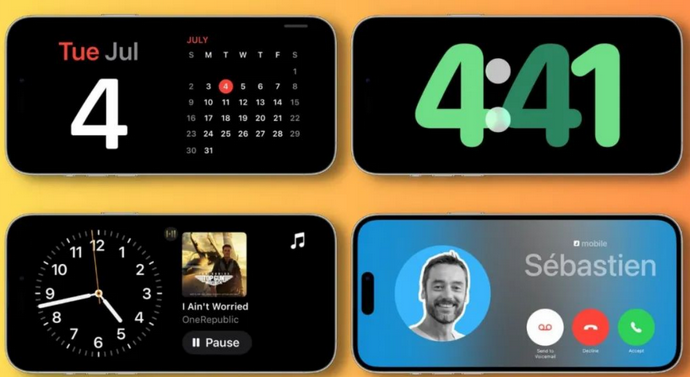 上林苹果手机维修分享iOS17横屏充电待机显示有什么好处 