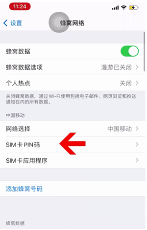 上林苹果14维修网分享如何给iPhone14的SIM卡设置密码 