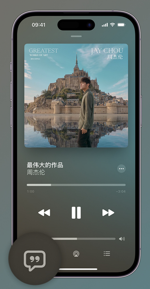 上林iphone维修分享如何在iPhone上使用Apple Music全新唱歌功能 