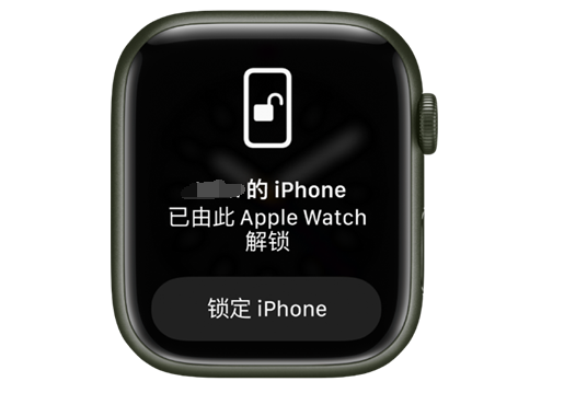 上林苹果手机维修分享用 AppleWatch 解锁配备面容 ID 的 iPhone方法 