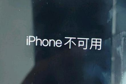 上林苹果服务网点分享锁屏界面显示“iPhone 不可用”如何解决 