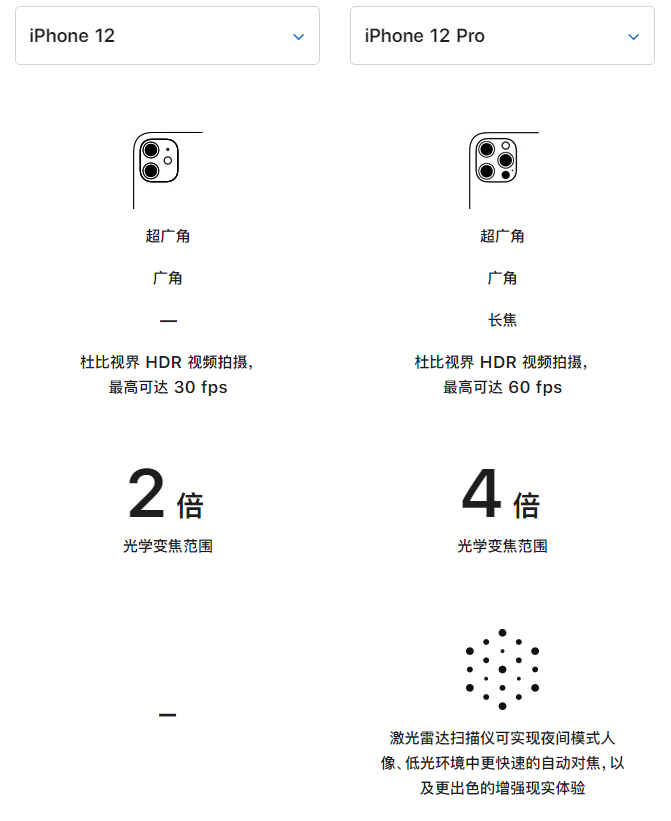 上林苹果手机维修分享苹果 iPhone 12 与 iPhone 12 Pro 选哪款 